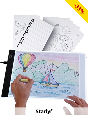 Starlyf Glowboard zum Zeichnen & Spielen