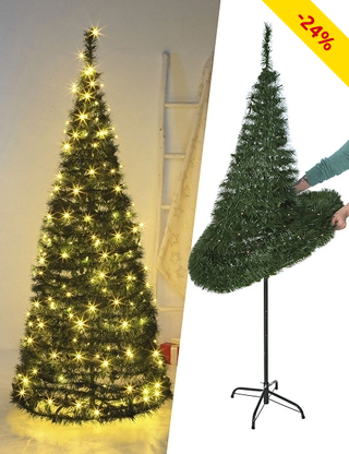 Pop-up Weihnachtsbaum 200 LEDs, H 180 cm
