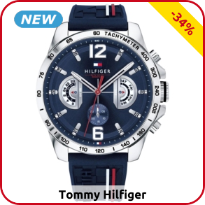 Tommy Hilfiger Herrrenuhr, blau