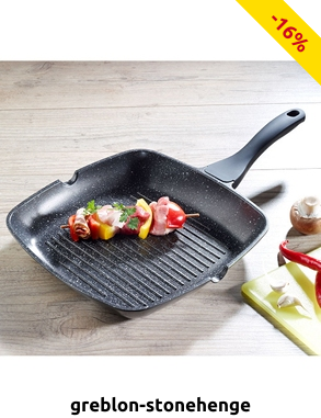 Grillpfanne «Stein» für die fettarme Küche
