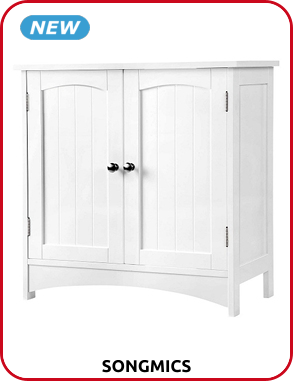 Songmics Lavabounterschrank «Cab», B 60 x H 60 cm, weiss
