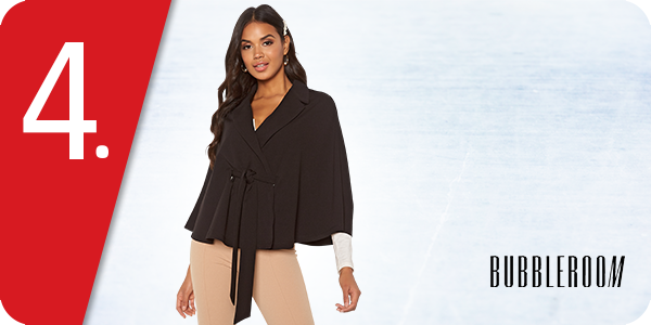 Cape von Bubbleroom, schwarz