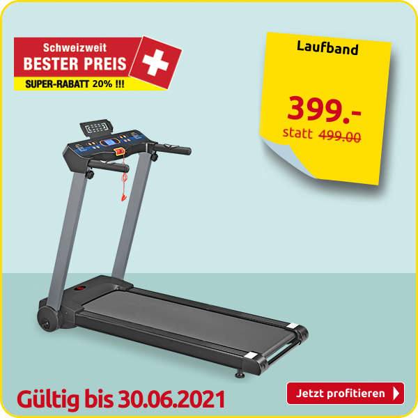 Laufband, 12 km/h, 12 Programme