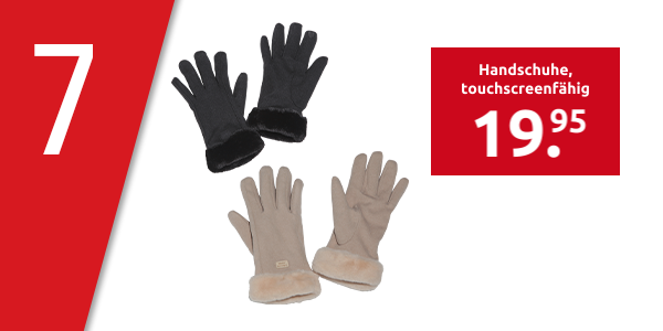 Handschuhe, touchscreenfähig, gefüttert