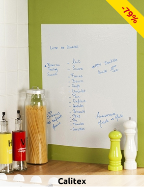 Calitex Klebefolie Notizwand, weiss