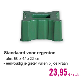 Voetstuk voor regenton vierkant, 300 liter