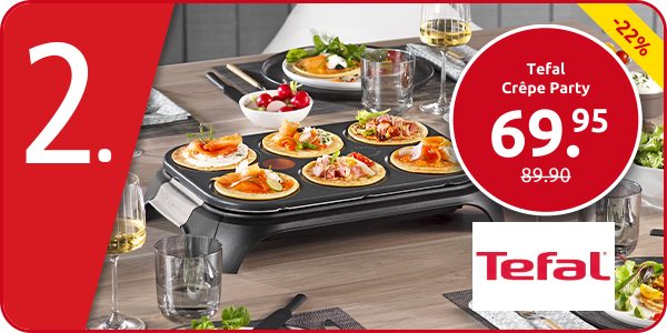 Tefal Crêpe Party, 6 Personen