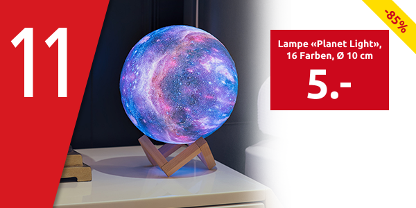Lampe «Planet Light», 16 Farben, Ø 10 cm
