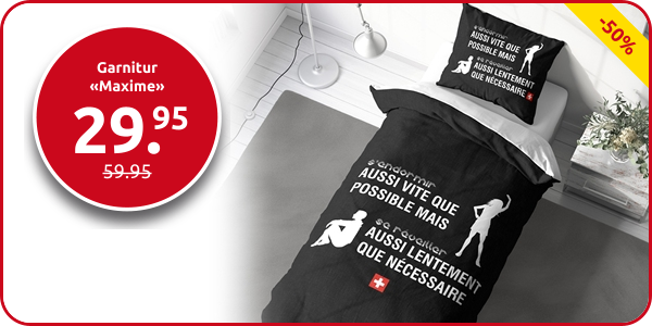 Garnitur «Maxime», 160 x 210 cm + Pfulmenanzug 65 x 100 cm