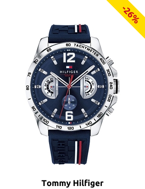 Tommy Hilfiger Herrrenuhr, blau