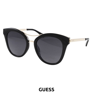 GUESSS Damensonnenbrille, schwarz/goldfarben