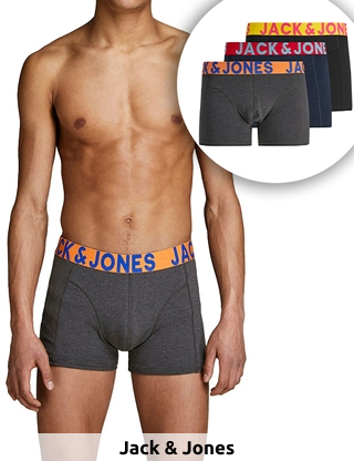 Jack & Jones Boxer im 3er-Pack, ohne Öffnung, navy + grau + schwarz