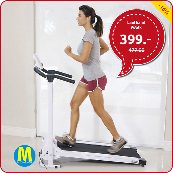 Laufband iWalk, 10 km/h, 6 Programme