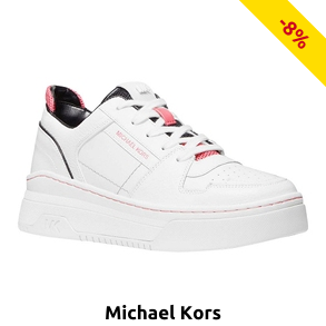 Michael Kors Damensneakers «Lexi Leather», weiss/rosa
