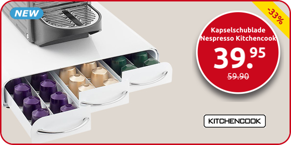 Kapselschublade Nespresso Kitchencook, weiss