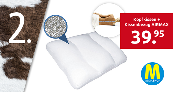 Kopfkissen + gratis Kissenbezug AIRMAX