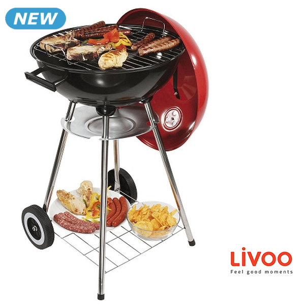 Livoo Grill Holzkohle-Grill, 41 cm