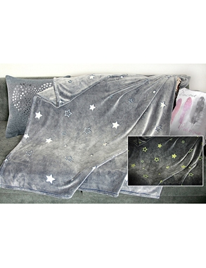 Fleecedecke «Glow Stars», 150 x 200 cm