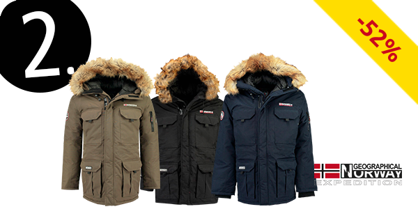 Geographical Norway Herrenparka «Bottle», schwarz