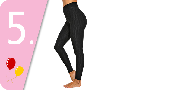 Leggings Anti-Cellulite, Push-up, Shaping, schwarz