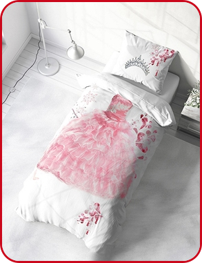 Garnitur «Princesse», Duvetanzug 160 x 210 cm + Pfulmenanzug 65 x 100 cm