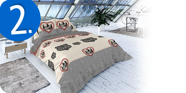 Bettwäsche «Katerina» aus reiner Baumwolle