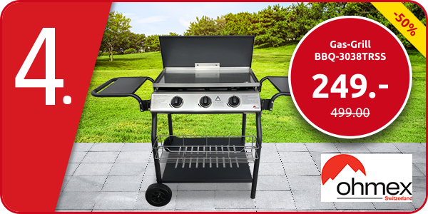 Ohmex Gas-Grill BBQ-3038TRSS