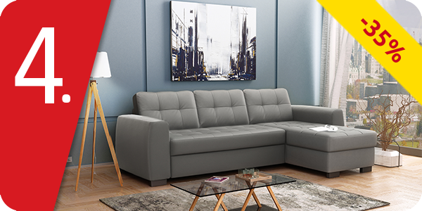 Schlaf-Ecksofa «Donna», grau