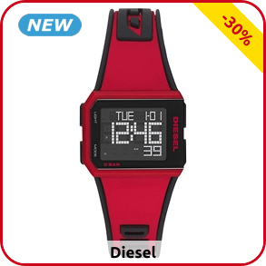 Diesel Unisex-Uhr rot