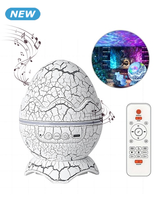 Projektor «Dinosaurier-Ei» mit Lautsprecher und weissem Rauschen