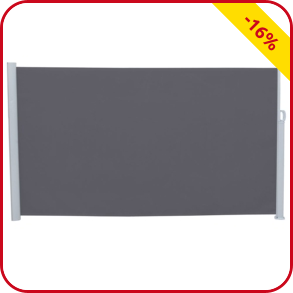 Seitenmarkise anthrazit, inkl. Wandhalterung