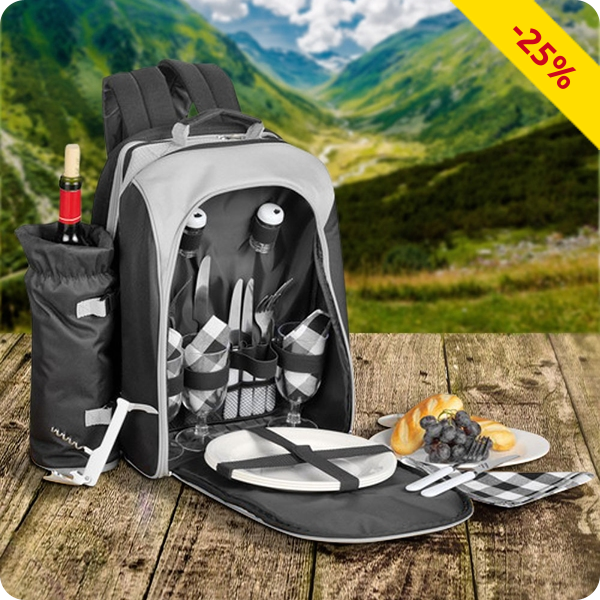 Esmeyer Picknickrucksack «Freetime», 23-teilig für 4 Personen