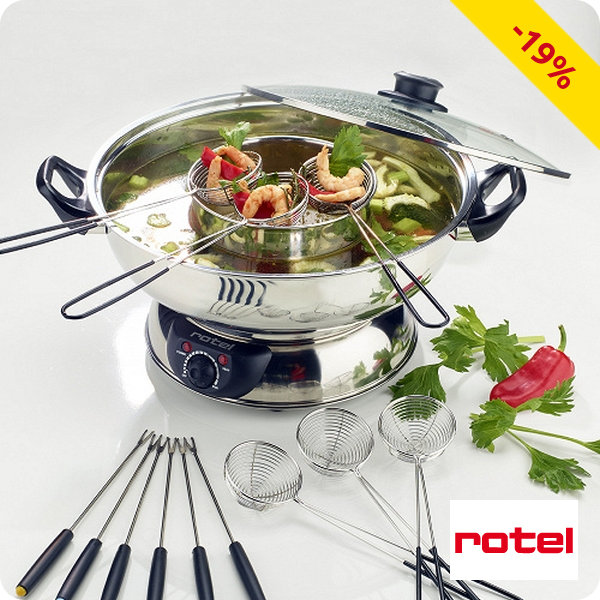 Elektrisches Fondue Chinoise-Set von Rotel