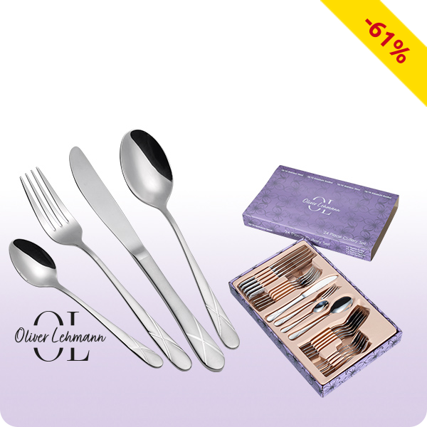 Besteckset «Lilas», 24-teilig, für 6 Personen