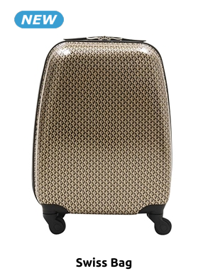 Swiss Bag Koffer «Trolley Geometric Easyjet», goldfarben