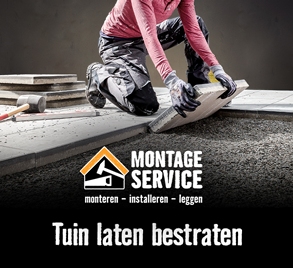 Tuin laten bestraten | MontageService 