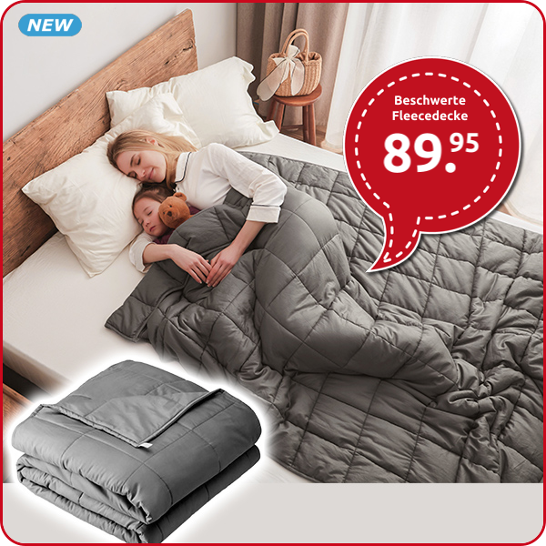 Beschwerte Fleecedecke