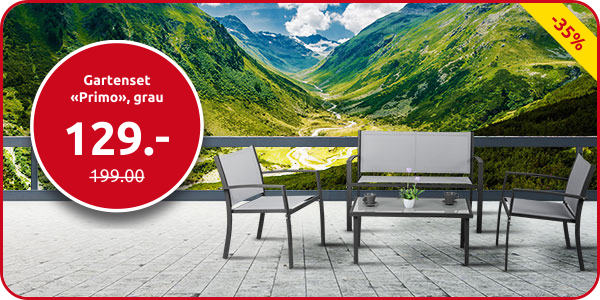 Gartenset «Primo», grau