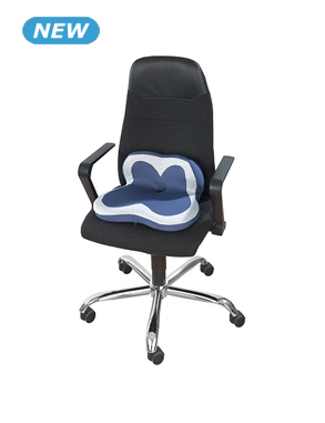 2-in-1 Kissen «Ergo», blau/grau