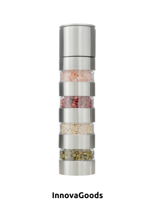 InnovaGoods Gewürzmühle 4-in-1, Ø5x21 cm