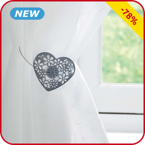 Raffhalter «Herz», 2 Stück