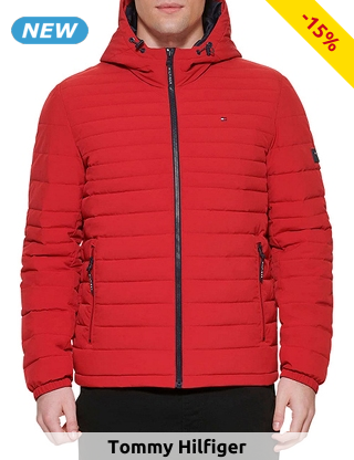 TOMMY HILFIGER Herrenjacke, rot