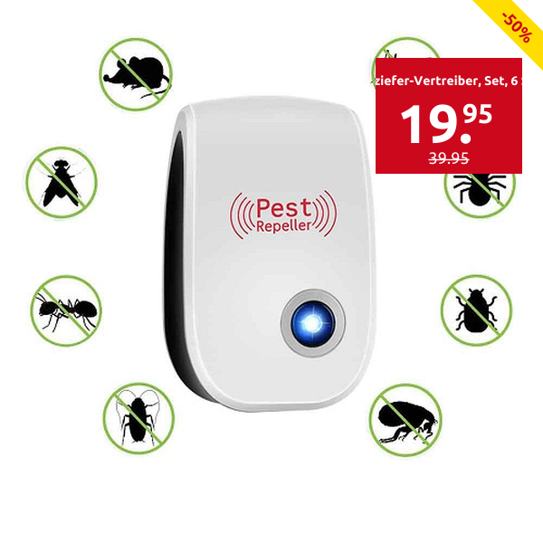 Ungeziefer-Vertreiber «Pest Repeller», Set, 6 Stück