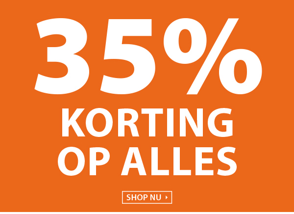 35% korting op alles!