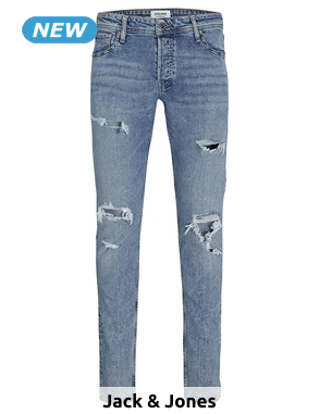 JACK&JONES Herrenjeans «Glenn», Slim Fit, L32, blau