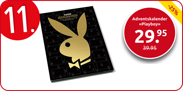 Adventskalender «Playboy» mit Schokolade + Playboy-Heft Dezember 2020