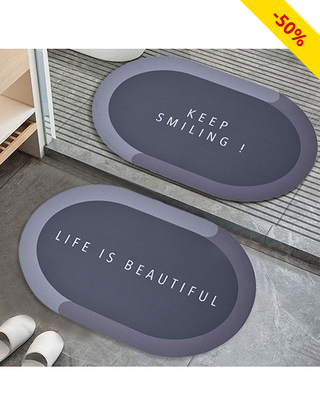 Badteppich «Quick Dry», 2 Stück im Set, 40 x 60 cm