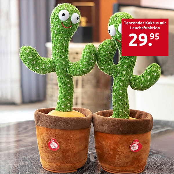 Tanzender Kaktus mit Leuchtfunktion