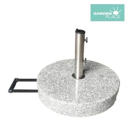 Schirmständer Granit 40 kg granit geeignet für Schirme mit Stockdurchmesser 38 mm /48 mm inkl. 2x Adapter