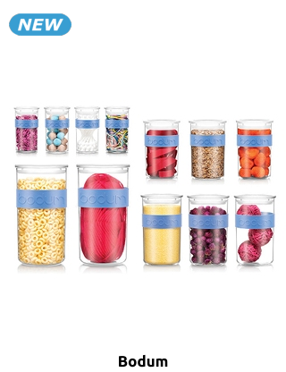 Bodum Vorratsdosen «Presso», 12er-Set, mit luftdichten Deckeln